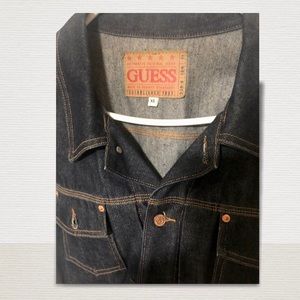 Guess Denim Jean Button Down Jacket Men’s XL